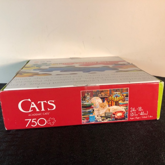 Academic Cats" 750-piece jigsaw puzzle by Buffalo Games - Picture 7 of 8
